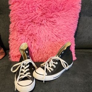 Converse Black and White High-Top Canvas Sneakers